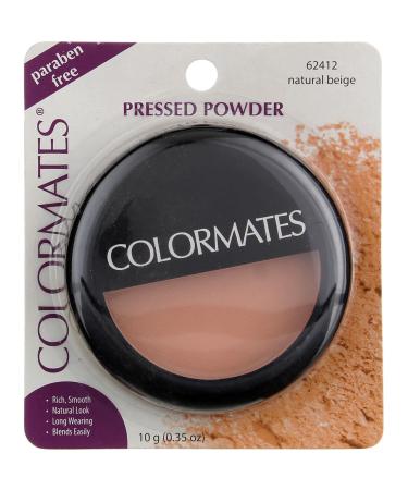 Colormates Pressed Powder  Natural Beige 62412  0.35 oz