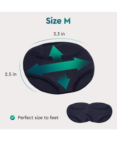 Compression Metatarsal Pads - Gel-Infused Foot Cushions for Metatarsalgia, Mortons Neuroma, Calluses - Men's 5-8.5 Women's 6-10.5 - 2 Pack Small/Medium - Buy Online on GoSupps.com