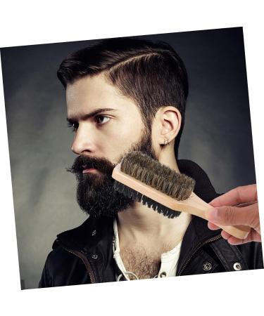 Double-Sided Beard Brush | Healeved Mustache & Hair Cutting Brush | Salon Quality Nylon Shaving Brush (17.5x5x4.4cm) - Perfect for Men s Grooming - Buy Online on GoSupps.com
