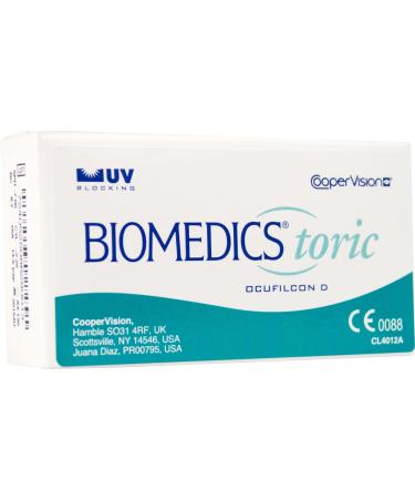 Biomedics Toric monthly lenses 6 pieces / BC: 8.7 mm / DIA: 14.5 / CYL: -1.75 / AXIS: 170 / +4.00 diopters