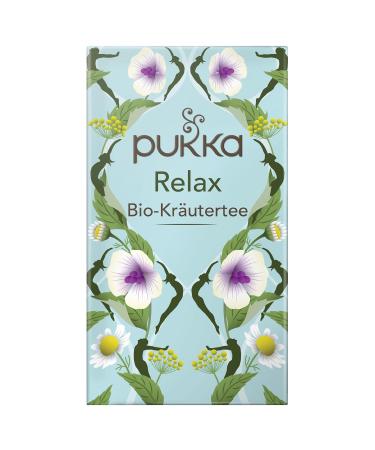 Buy Pukka Organic Herbal Tea Relax - Chamomile Cardamom & Fennel | Pack of 4 (80 Tea Bags) - Natural Calm & Relaxation - Buy Online on GoSupps.com