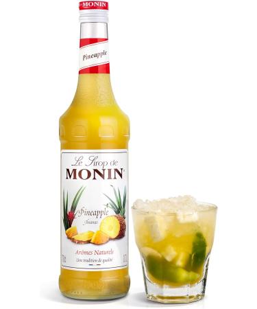 MONIN Premium Pineapple Syrup 700ml - Vegan-Friendly, Allergen-Free | 100% Natural Flavours for Cocktails and Mocktails - Buy Online on GoSupps.com