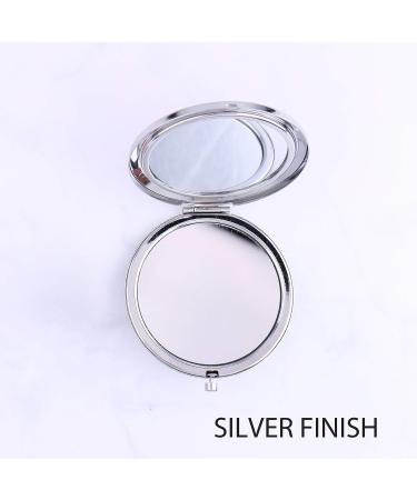 Personalized Name & Initial Compact Mirror - Travel Vanity Mirror - Bridesmaid Proposal Gift - Rose Gold - Buy Online on GoSupps.com