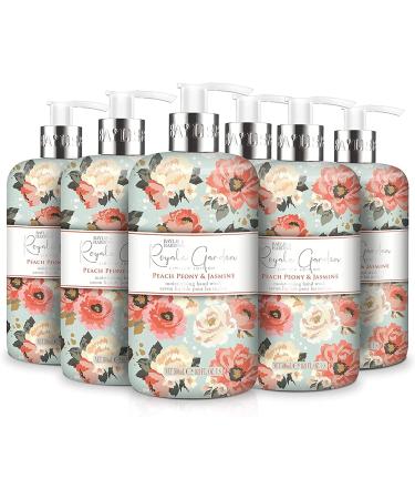Baylis & Harding Hand Wash Bundle - 6 x 500ml Royale Garden Peach Peony & Jasmine + 3 x 500ml Anti-Bacterial Jasmine & Apple Blossom (9 Bottles) - Vegan Friendly - Buy Online on GoSupps.com