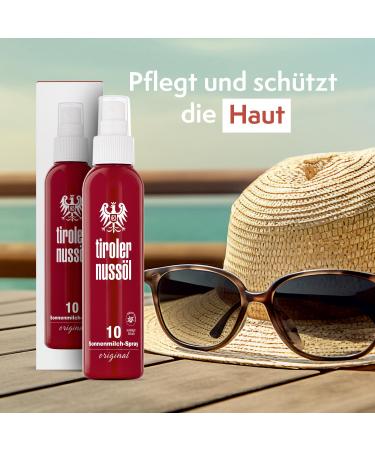 Tyrolean Nut Oil Sun Milk Spray SPF 10 - Original Waterproof Protection (150 ml) | International Shipping Available - Buy Online on GoSupps.com