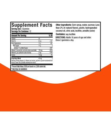 Vicks Super C Vitamin C Gummies - Immune Support Supplement with B Vitamins and Antioxidants - 36 Citrus Flavored Gummies - Buy Online on GoSupps.com
