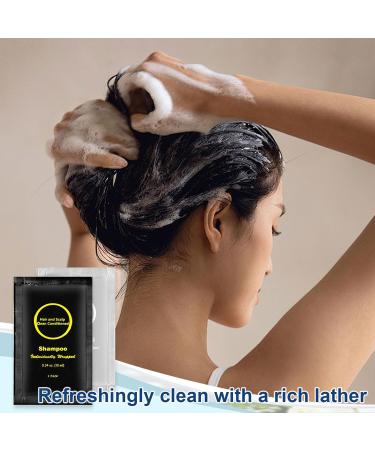 Travel Size Shampoo & Body Wash Bulk - Mini Hotel Toiletries (60 Pack) | Individually Wrapped Shower Gel for Guests - Buy Online on GoSupps.com