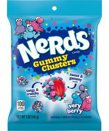 Value Bundle: Nerds Gummy Clusters Verry Berry Candy Bag - Candy Bulk - Snacks - Bonbon - Gummy Candy - Gummies - Candies - Custom Value Bundle Branded Package of 4 Bags - Buy Online on GoSupps.com
