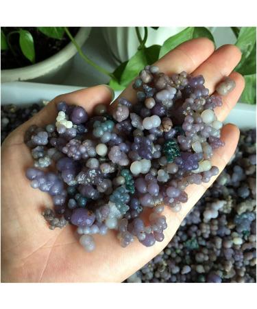 Gemstones and Crystals 50g-300g Natural Purple and Green Crystal Grape Agate Point Specimen Home Decoration QINTINYIN Full of Texture (Color : Grape Agate Size : 200g) 200g Grape Agate - Buy Online on GoSupps.com