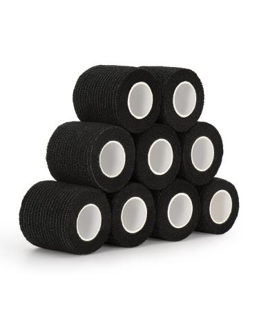 9 Roll self -adhesive bandage 5cm x 4.5m adhesive bandage self -adhering bandage pet vet wrap for cat dog horse cohesive bandage elastic bandage for wrist cohesive paving association (black) - Buy Online on GoSupps.com