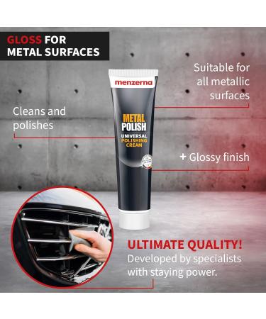 Menzerna Metal Polish - Universal Polishing Cream for Stainless Steel Aluminium Chrome Brass Copper Silver & Plastics - International Shipping Available - Buy Online on GoSupps.com