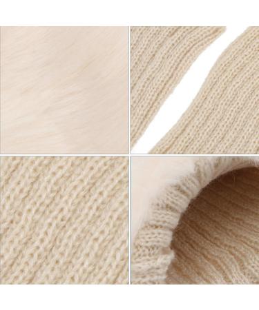 Buy Toddmomy 3 Pairs Winter Fur Boot Covers - Knitted Boot Cuffs & Furry Ankle Warmers for Ultimate Warmth & Style - Buy Online on GoSupps.com