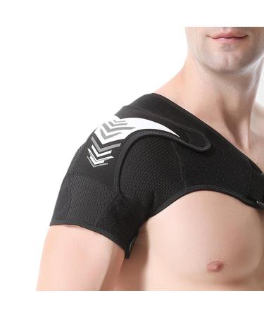 Shoulder Support Brace - Adjustable Shoulder Brace Shoulder Strap Pad Shoulder Compression Sleeve Shoulder Brace Support Adjustable Shoulder Brace Breathable Gray - Buy Online on GoSupps.com