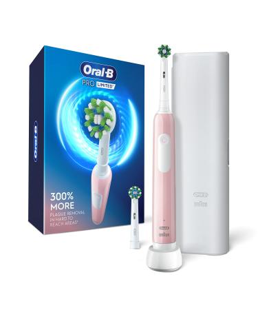 Oral-B Pro Limited Electric Toothbrush with (2) Brush Heads, Rechargeable, Pink