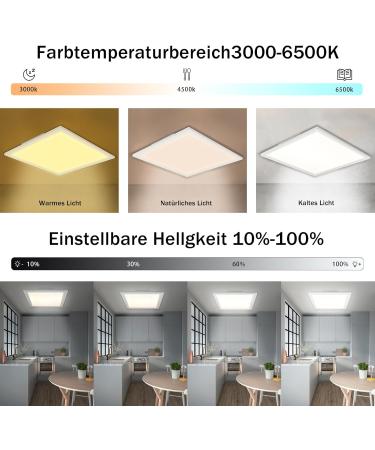 Buy RGB Dimmable Glitter LED Ceiling Lamp 45cm Remote Control Angular Lighting for Living Room Bedroom & Kids' Room - 24W White Ceiling Light - Buy Online on GoSupps.com