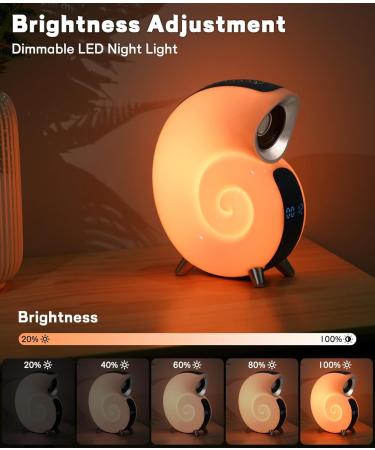 Bestyijo Daylight Alarm Clock | Sunrise Sunset Simulation Bluetooth Audio 8 White Noise Options & 4 Alarms - Perfect Bedside Lamp for Relaxed Mornings - Buy Online on GoSupps.com