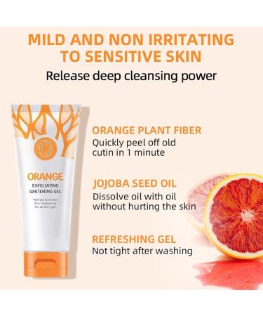 Face Scrub Gel Orange Peeling Gel - 50g Orange Peeling Gel for Face Nourishment Facial Dirt Remover for Oily Skin for Home Travel Home - Buy Online on GoSupps.com