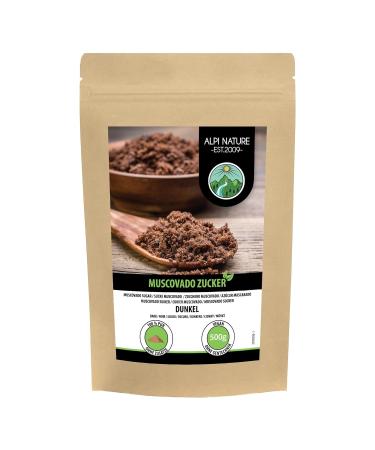 Buy 100% Natural Muscovado Sugar Dark (500g) - Raw Whole Cane Sugar No Additives International Shipping - Buy Online on GoSupps.com