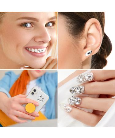 4 Pieces Tooth Gem Set | Rhinestone Tooth Shine Jewelry | DIY Crystal Tooth Ornaments for Reflective Teeth Decor (White - Buy Online on GoSupps.com