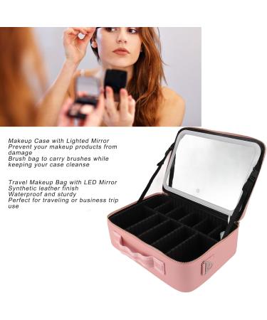 Travel Make-Up Bag with Illuminated Mirror | Waterproof Cosmetic Organizer for Women - Buy Online on GoSupps.com