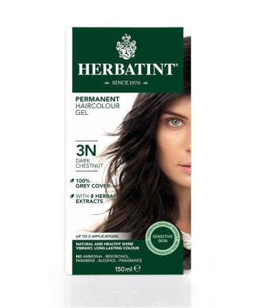 Herbatint Natural Hair Colour Dark Chestnut 3N - 5.27 fl oz | Safe & Vegan Hair Dye for International Shipping - Buy Online on GoSupps.com