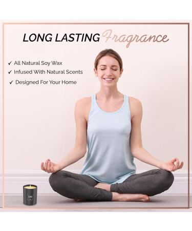 Relaxd Premium Sandalwood & Musk Soy Wax Candle - Hand Poured Aromatherapy Essential Oil Scented Candle (Prana) - Buy Online on GoSupps.com