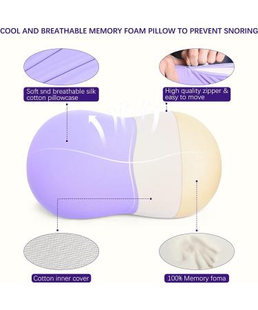 KEEPMOV Cervical Memory Foam Pillow - Pain Relief Neck Pillows - Ergonomic Support for Neck and Shoulder - Contour Bed Pillow for Side, Back, Stomach Sleepers - Buy Online on GoSupps.com