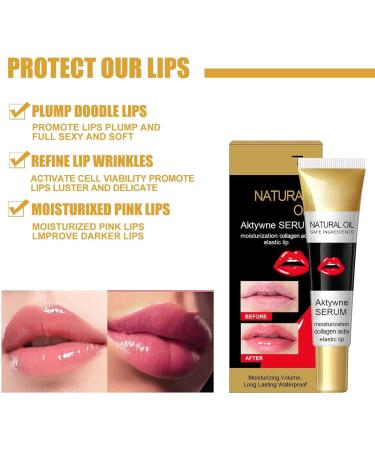 EXQST Collagen Active Elasticity Lip Moisturizing Serum Lip Serum Promotes Smooth Lips Long Lasting Waterproof Moisturizing Lip Plumping Oil - Buy Online on GoSupps.com