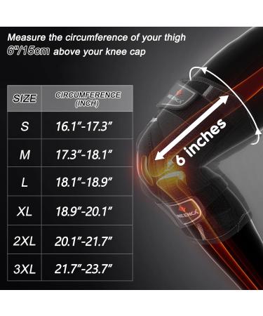NEENCA Professional Knee Brace for Knee Pain Adjustable Knee Support with Patented X-Strap Fixing System Support and Stability for Joint Pain Relief Arthritis Meniscus Tear ACL PCL Runner Sports Black - Single XX-Large - Buy Online on GoSupps.com