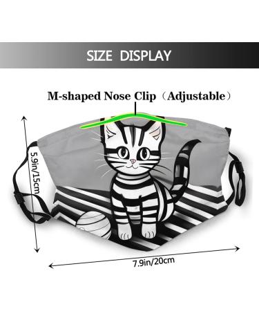 Zyvia Play Ball Kitty Dust Mask for Adults - 5-Layer Protection & Activated Carbon Filter - Soft Breathable Adjustable - Pack of 10 - Buy Online on GoSupps.com