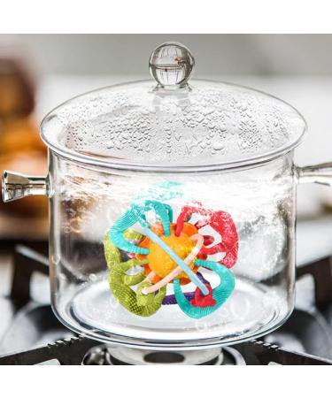 Baby Teether Toy - Soft Rattle & Sensory Ball for Teething Pain Relief | Food Grade Safe, Colorful Design | Infant Grip & Gum Massage - Buy Online on GoSupps.com