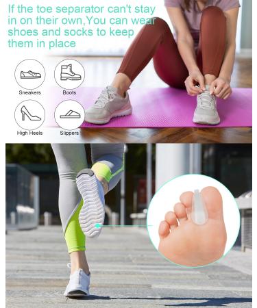 BLATOWN 18Pcs Gel Toe Separators for Bunions - Silicone Toe Spacers for Pain Relief - Bunion Corrector for Women Men - Soft Toe Spreader for Overlapping Toes - Buy Online on GoSupps.com
