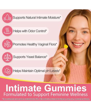  FuzzyUp Feminine Balance Gummies Premium Balance Women's Food Supplement pH Health Immune Support Energy Support Vegan Gluten Free Strawberry Flavor Delicious Flavor Vegan - Buy Online on GoSupps.com