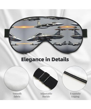 Buy Aircraft Fighter Jets Unisex Sleeping Eye Mask | Soft Adjustable Sleep Mask for Ultimate Comfort - Buy Online on GoSupps.com