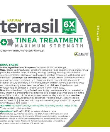 Terrasil Tinea Treatment MAX - Fast Relief Anti-fungal Ointment - 50gm - Buy Online on GoSupps.com