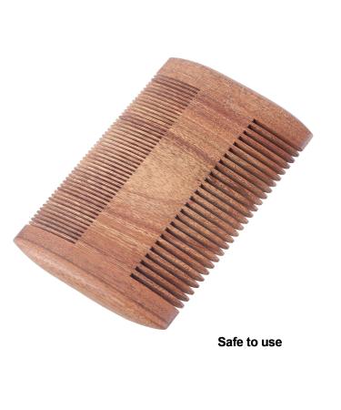 Buy Wooden Beard Comb - Elegant Fine Teeth Grooming Tool for Men | Lice Removal & Professional Quality - Buy Online on GoSupps.com