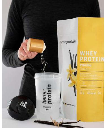 Buy Betterprotein Vanilla Whey Protein 1kg - Premium German Protein Powder for Muscle Building & Weight Loss - Made from Regional Milk - Buy Online on GoSupps.com