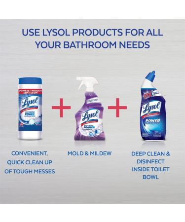 Lysol Mold & Mildew Foamer w. Bleach, Bathroom Cleaner Spray, 32oz (Pack of 2) - Buy Online on GoSupps.com