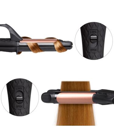 AmoVee Travel Curling Iron & Flat Iron 2 in 1 Mini Hair Straightener 1 Inch Dual Voltage - Black - Buy Online on GoSupps.com