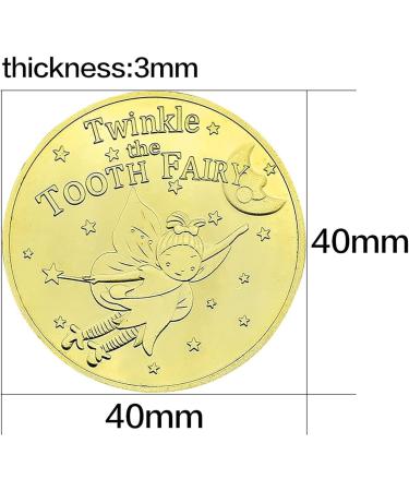 Tooth Fairy Coins - 20 Gold Coins for Kids | Perfect Lost Tooth Gifts & Souvenirs | Unique Tooth Fairy Gift Ideas for Boys & Girls - Buy Online on GoSupps.com
