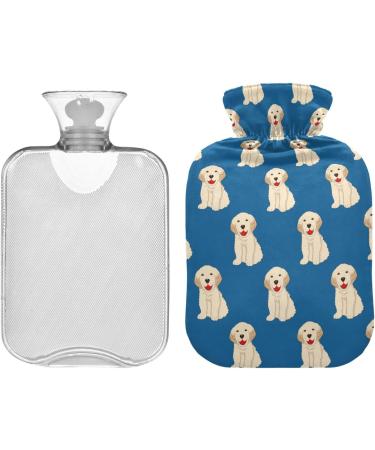 Golden Retriever Dog Heat Bottle | 1L Hot Water Bag for Pain Relief & Warming | Ideal for Headaches & Back Pain - Buy Online on GoSupps.com