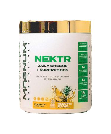 MAGNUM ESSENTIALS NEKTR Pineapple Splash Flavor - Powerful Daily Greens + Superfoods - Vegan & Sugar Free