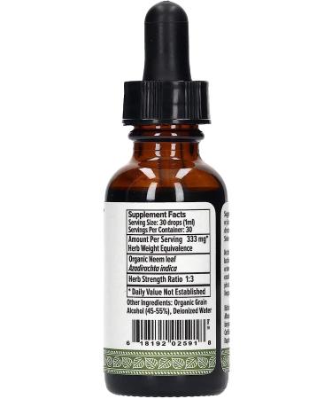 Banyan Botanicals Neem Liquid Extract - Certified Organic 1 oz | Pure Neem Extract - Buy Online on GoSupps.com