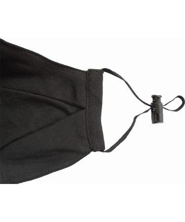Spiral Zipped Mouth Fashion Mask - Premium Cotton with Adjuster - L Black - Buy Online on GoSupps.com