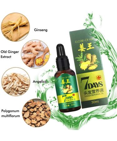 Ginger Germinal Oil Hair Growth Oil 2019 Hair Growth Serum Ginger Germinal Essential Oil Hair Loss Treatment Hair Care Hair Growth Serum Repairs Hair Follicles Promotes Thicker Hair Regrowth-30ml - Buy Online on GoSupps.com
