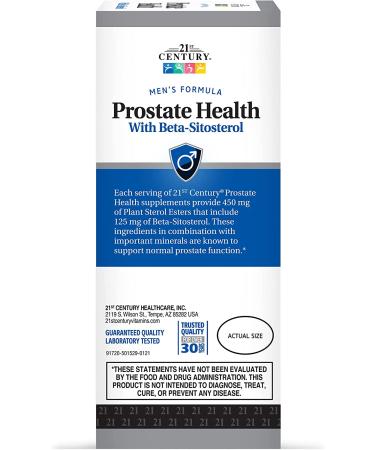 21st Century Prostate Health with Beta-Sitosterol 125 mg - 60 Softgels for Optimal Wellness - Buy Online on GoSupps.com