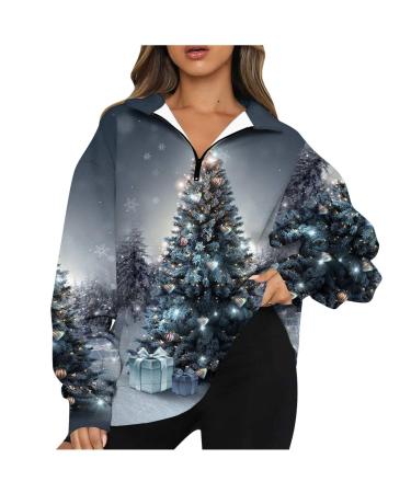 Yihaojia Women's Casual Lapel Button Down Long Plaid Shirt Coat 2023 Fall Styles Women Plaid Trench Coats Cardigans Thin Gray#35 XX-Large