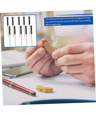 Healeved 10pcs Hearing Aid Cleaning Kit Crevice Cleaning Tool Ear Wax Removal Vacuum for Accessories - Buy Online on GoSupps.com