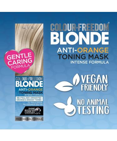 Knight & Wilson Colour-Freedom Blonde Anti-Orange Toner Mask 150ml - Neutralizes Brassy Tones, Gentle Formula for Light Bleached Hair - Buy Online on GoSupps.com