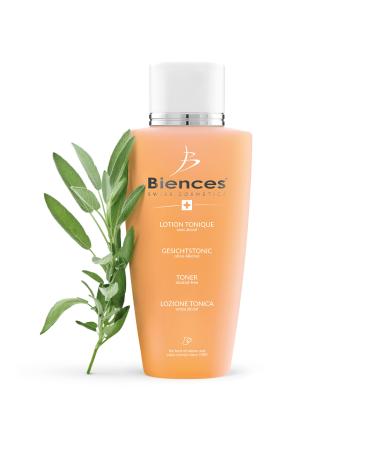 Biences Swiss Cosmetics - Hypoallergenic Facial Toning Lotion with Apricot Oil - Alcohol Free - 100/100 Yuka & 99.92% Natural - Suitable for Sensitive Skin - Vegan and 100% Swiss - 250ml